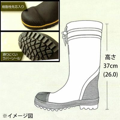 富士手袋工業 安全長靴 セフメイト樹脂製先芯ブーツ 994