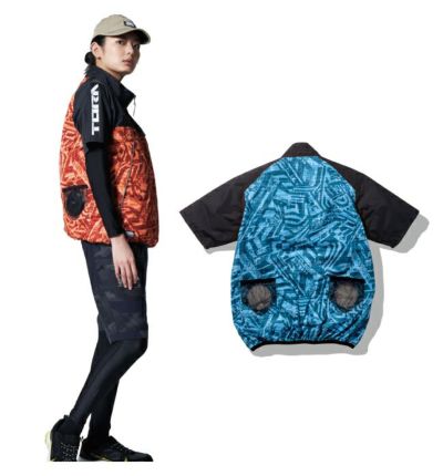 寅壱 作業着 空調服 エアー半袖ジャケット 1077-116