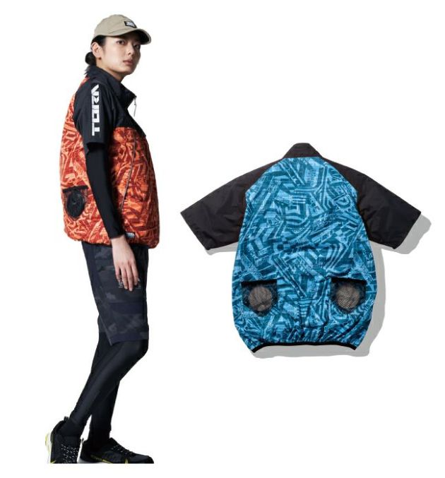 寅壱 作業着 空調服 エアー半袖ジャケット 1077-116