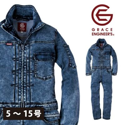 5L 寅壱 つなぎ服 作業着 デニムツナギ 8890-501 |｜ワーク
