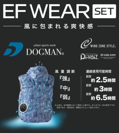 中国産業 空調作業着 作業服 DOGMAN アルミコーティングフードベスト フルセット ST8792