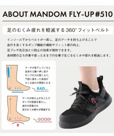 丸五 安全靴 マンダムFLY-UP（フライアップ） 510