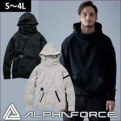 ALPHAFORCE アルファフォース 通年作業服 作業着 スウェット プルパーカー 22AW203