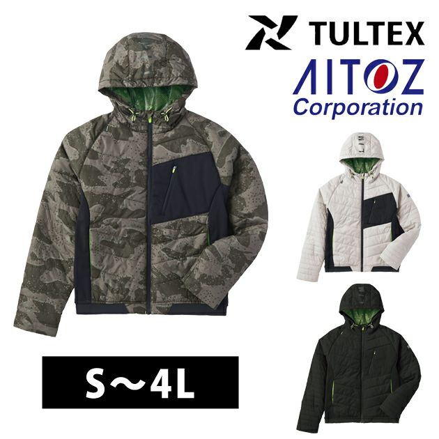 AITOZ アイトス 秋冬作業服 作業着 中綿パーカジャケット 12501