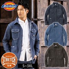 Dickies ディッキーズ 通年作業服 作業着 ストレッチウォバッシュシャツジャケット D-698