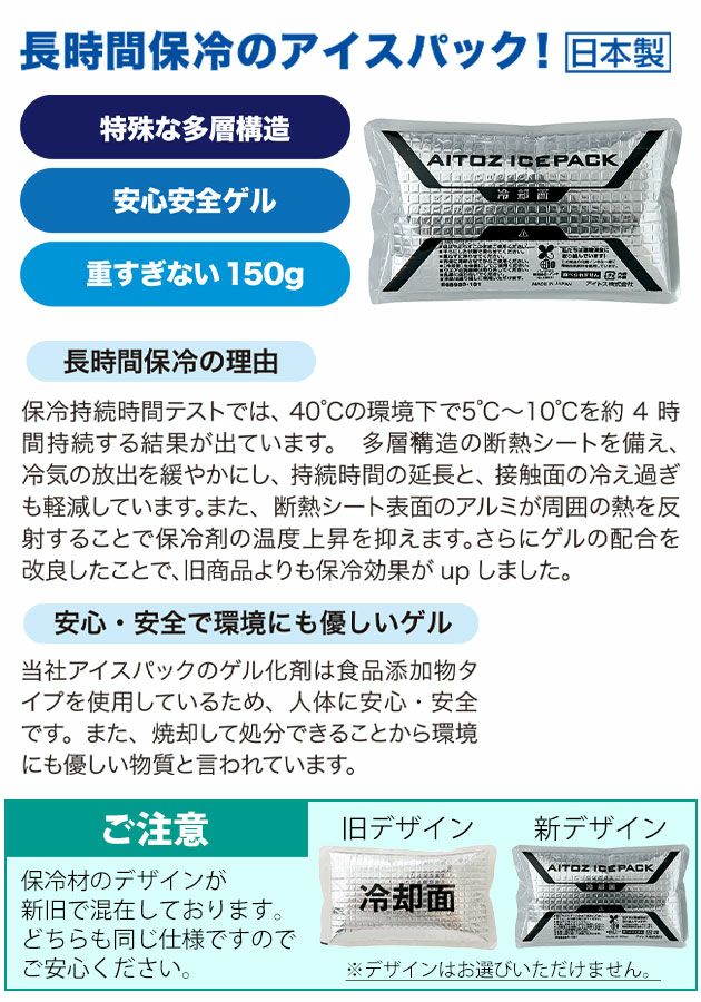 AITOZ アイトス 保冷剤 作業着 アイスパック単品 1個 AZ-865933