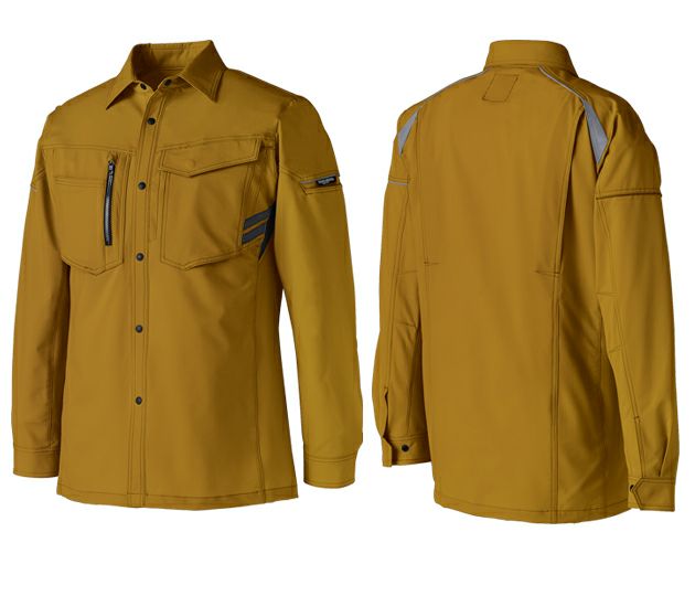 SS～5L クロダルマ 春夏作業服 作業着 長袖シャツ 25680