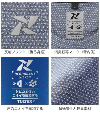 TULTEX タルテックス 春夏作業服 作業着 超高通気Tシャツ 23306