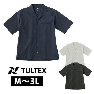 TULTEX タルテックス 春夏作業服 作業着 ラッカンオープンカラーシャツ 23122