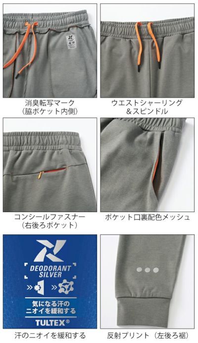 TULTEX タルテックス 春夏作業服 作業着 ダンボールニットパンツ 23126