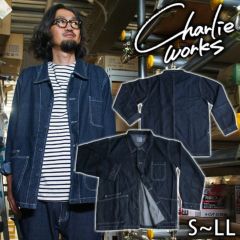 Charlie works(チャーリーワークス) 通年作業服 作業着 チャーリーカバーオールジャケット CHJ002-DNM