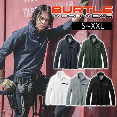 S～3XL BURTLE バートル 秋冬作業服 作業着 ヘビーウエイトポロシャツ(ユニセックス) 4094