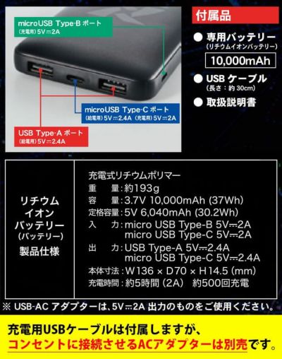 アイトス 電熱ベスト 作業着 タルテックス Vネックヒーターベスト(55℃タイプ) AZ-8311