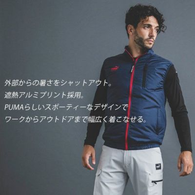 作業ウェア PUMA プーマ 空調作業服 作業着 エアーコンディショニングジャケット ベスト単品 AT-8012N