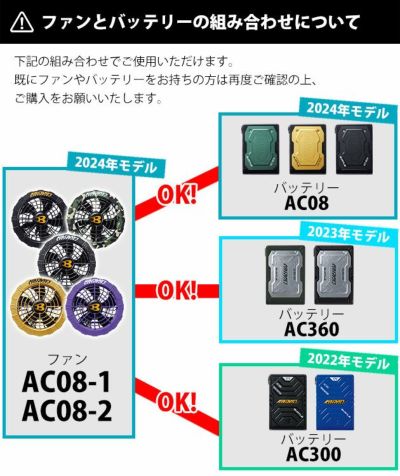 BURTLE バートル 空調作業服 作業着 ファンユニット AC08-2