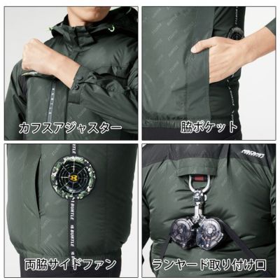 S～XXL BURTLE バートル 空調作業服 作業着 ACブルゾン 2024年新作(ユニセックス) AC2021