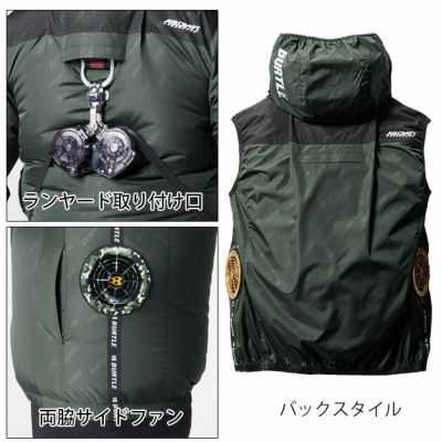 3XL BURTLE バートル 空調作業服 作業着 ACベスト 2024年新作(ユニセックス) AC2024