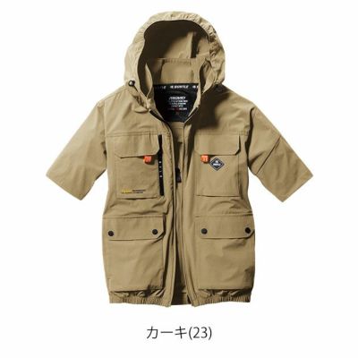 S～XXL BURTLE バートル 空調作業服 作業着 AC半袖ブルゾン 2024年新作(ユニセックス) AC2036