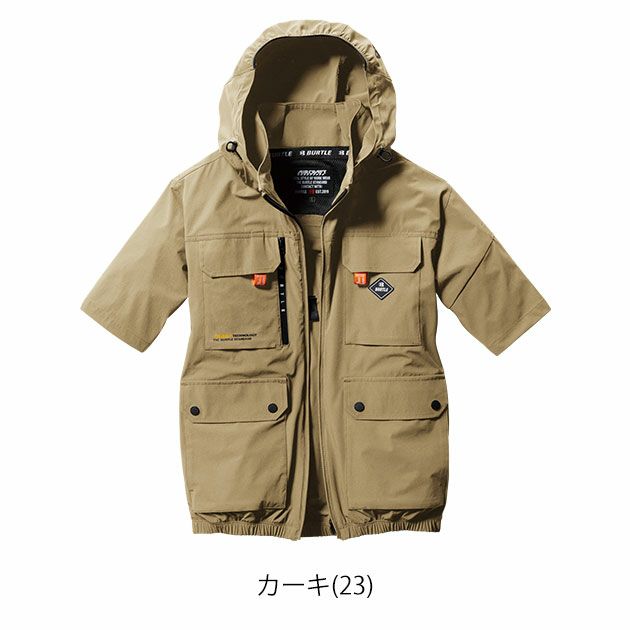 3XL BURTLE バートル 空調作業服 作業着 AC半袖ブルゾン 2024年新作(ユニセックス) AC2036