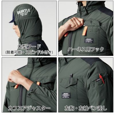 S～XXL BURTLE バートル 空調作業服 作業着 ACタクティカルブルゾン 2024年新作(ユニセックス) AC1151