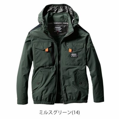 S～XXL BURTLE バートル 空調作業服 作業着 ACタクティカルブルゾン 2024年新作(ユニセックス) AC1151