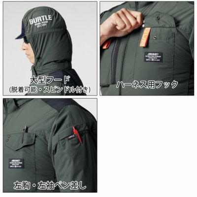 S～XXL BURTLE バートル 空調作業服 作業着 ACタクティカル半袖ブルゾン 2024年新作(ユニセックス) AC1156