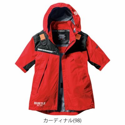 S～XXL BURTLE バートル 空調作業服 作業着 ACフーディ半袖ジャケット 2024年新作(ユニセックス) AC1196