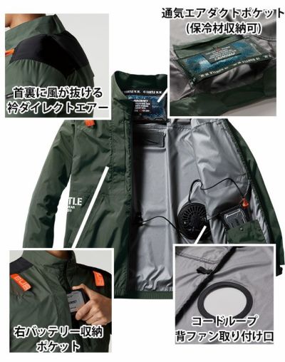 S～XXL BURTLE バートル 空調作業服 作業着 ACブルゾン 2024年新作(ユニセックス) AC2011