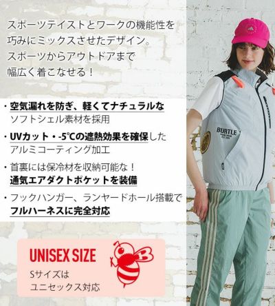 S～XXL BURTLE バートル 空調作業服 作業着 ACベスト 2024年新作(ユニセックス) AC2014