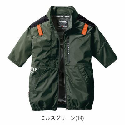 S～XXL BURTLE バートル 空調作業服 作業着 AC半袖ブルゾン 2024年新作(ユニセックス) AC2016