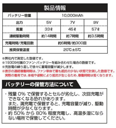 S～3L SOWA 桑和 空調作業服 作業着 コンプリートセット 19309