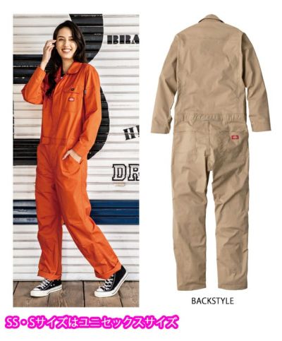 Dickies ディッキーズ つなぎ服 作業着 ストレッチCVC 長袖ツナギ D-746