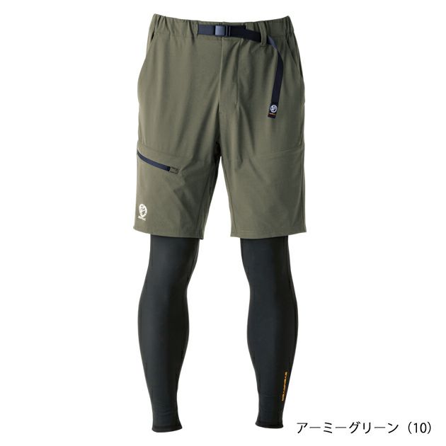 EVENRIVER イーブンリバー 春夏作業服 作業着 フェイクレイヤード　ショートパンツ　 EX34