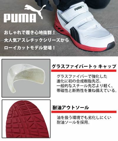 PUMA プーマ 安全靴 アスレチックライダー2.0ロー 64.241.0