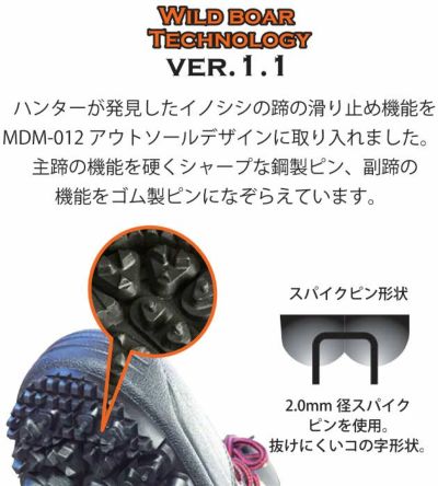 丸五 安全靴 スパイクセーフティー MDM SPIKE-012