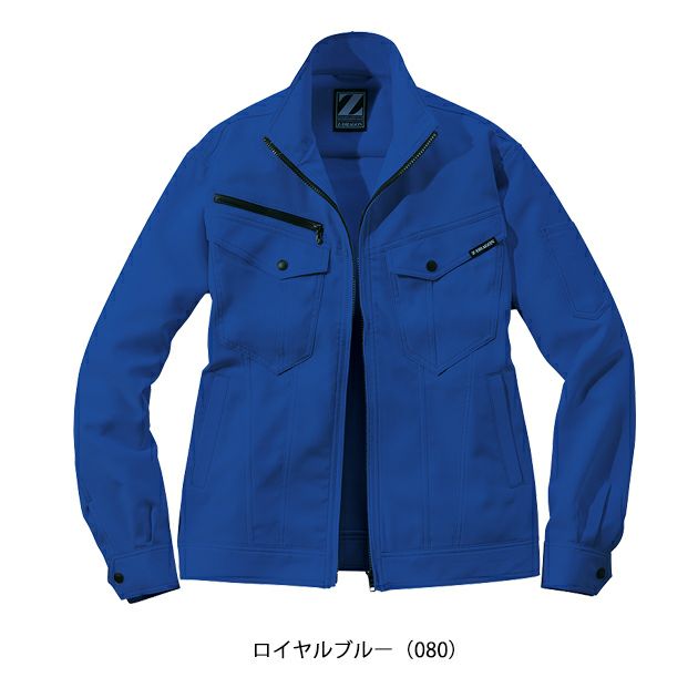 SS～EL 自重堂 春夏作業服 作業着 製品制電ストレッチ長袖ジャンパー 76900