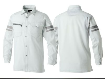 8L SOWA 桑和 春夏作業服 作業着 長袖シャツ（反射材付き） 960