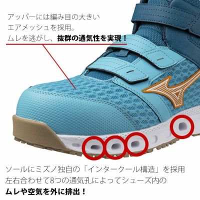 ミズノ 安全靴 オールマイティ VH21H F1GA2409