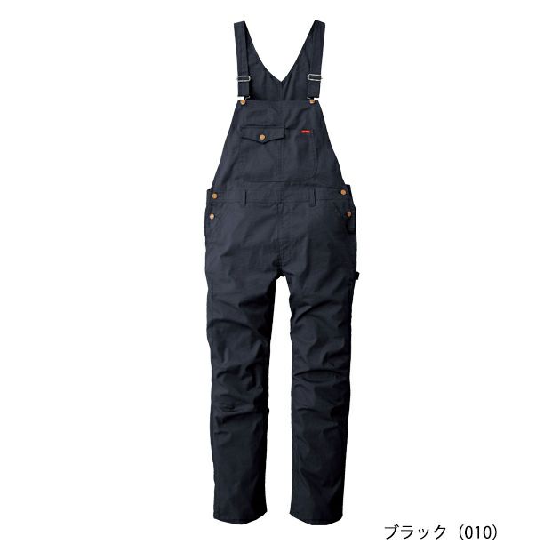 S～3L SUNDISC サンディスク 日の丸繊維 つなぎ服 作業着 ストレッチリップストップサロペット SD-8320