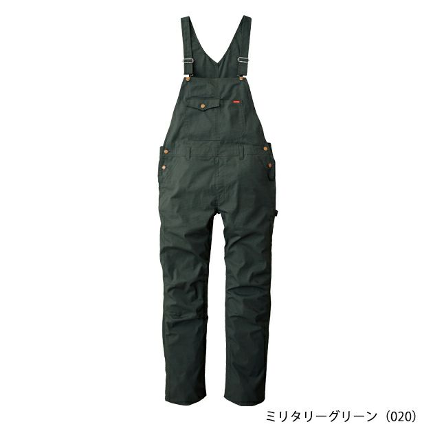 S～3L SUNDISC サンディスク 日の丸繊維 つなぎ服 作業着 ストレッチリップストップサロペット SD-8320