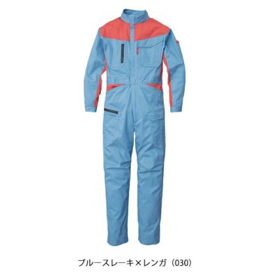 4L～B3L SUNDISC サンディスク 日の丸繊維 つなぎ服 作業着 ストレッチバイカラーツナギ SD-4300