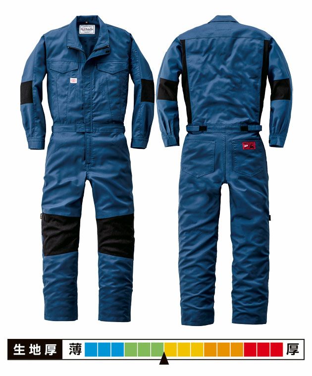 S～LL AUTO-BI 山田辰 通年作業服 作業着 つなぎ服 22010