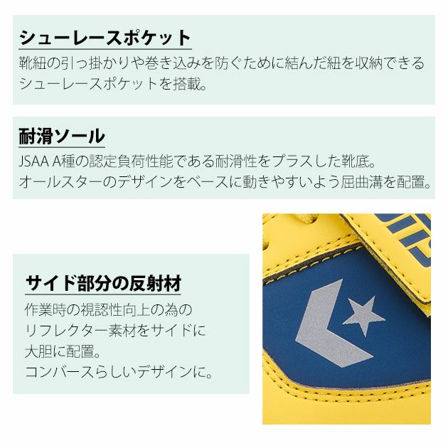 コンバース CONVERS 安全靴 ランスラム PS 2024年限定モデル 33701640 33701641
