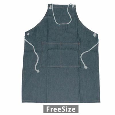 のばのば 通年作業服 作業着 デニム胸付き前掛けロープ 16