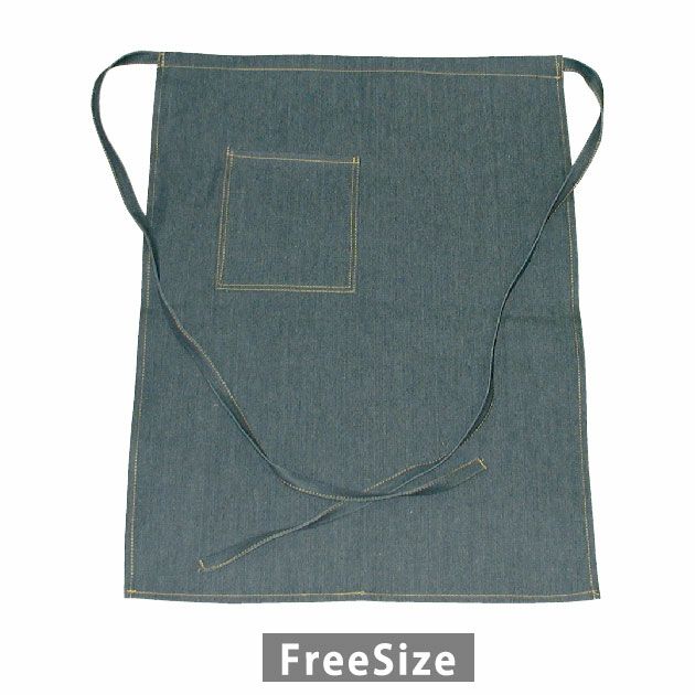 のばのば 通年作業服 作業着 デニム前掛け腰下 30