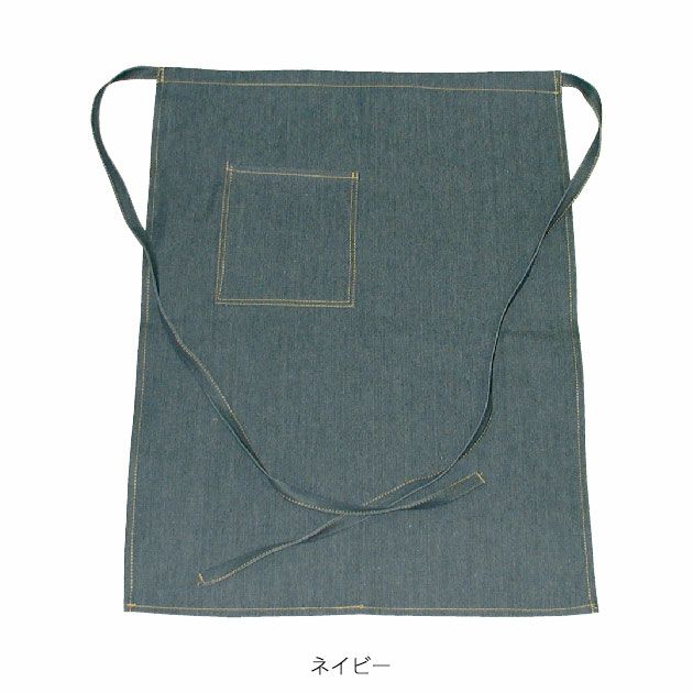 のばのば 通年作業服 作業着 デニム前掛け腰下 30