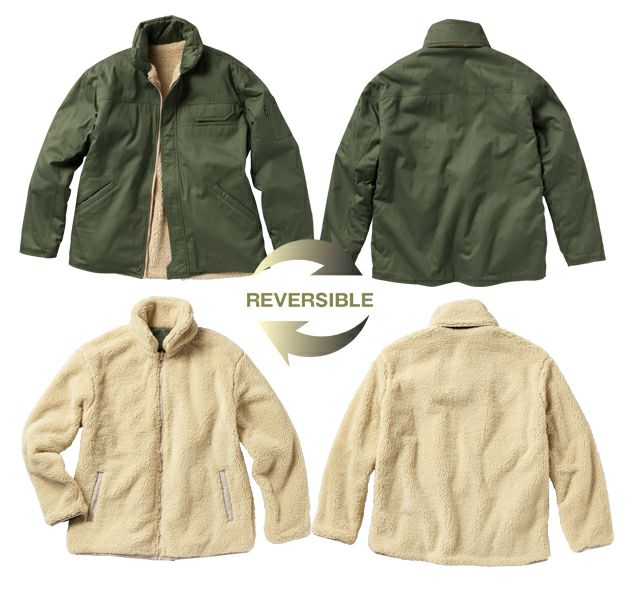 S～5L クロダルマ 防寒作業服 防寒着 リバーシブル防寒ジャンパー 54384