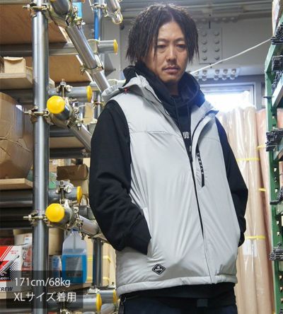 S～XL BURTLE バートル 防寒作業服 防寒着 ストレッチフーディ防寒ベスト（ユニセックス） 3264