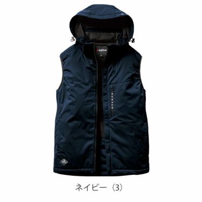 3XL BURTLE バートル 防寒作業服 防寒着 ストレッチフーディ防寒ベスト（ユニセックス） 3264