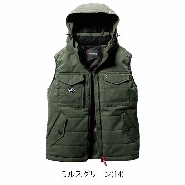 XXL BURTLE バートル 電熱ベスト 作業着 防寒ベスト（ユニセックス） 5054